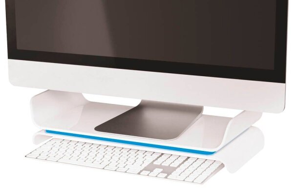 LEITZ Monitorständer Ergo WOW weiß, blau