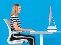 LEITZ Monitorständer Ergo WOW weiß, blau