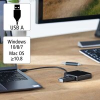 hama USB-Hub 4-fach schwarz