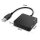 hama USB-Hub 4-fach schwarz