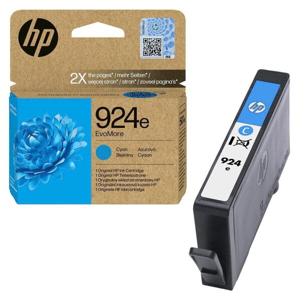 HP 924e(4K0U7NE) cyan Druckerpatrone