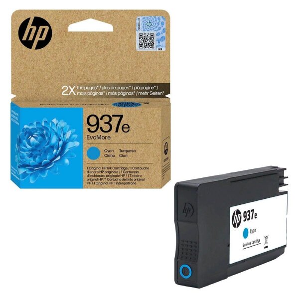 HP 937e(4S6W6NE) cyan Druckerpatrone