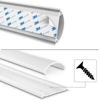 hama halbrund PVC Kabelkanal 100,0 cm weiß