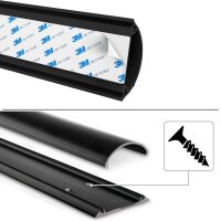 hama halbrund PVC Kabelkanal 100,0 cm schwarz