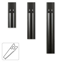 hama halbrund PVC Kabelkanal 100,0 cm schwarz