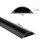 hama halbrund PVC Kabelkanal 100,0 cm schwarz