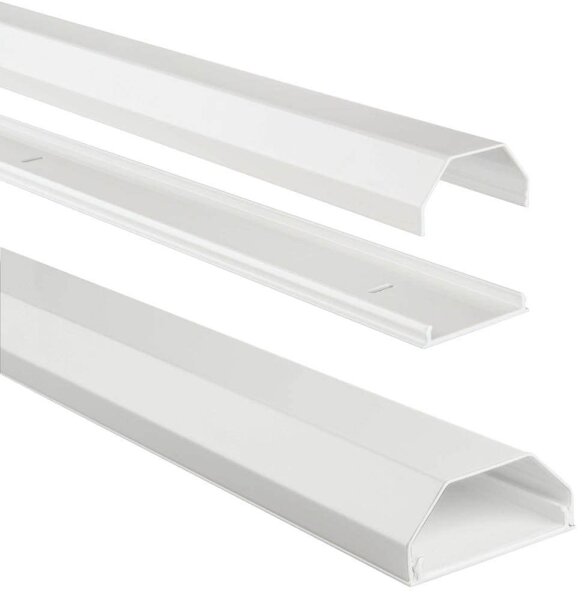hama eckig Alu Kabelkanal 110,0 cm weiß