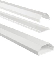 hama eckig Alu Kabelkanal 110,0 cm weiß