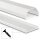 hama eckig Alu Kabelkanal 110,0 cm weiß