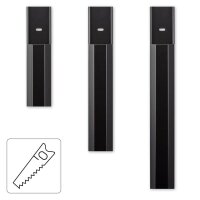 hama eckig Alu Kabelkanal 110,0 cm schwarz