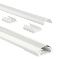 hama halbrund Alu Kabelkanal 110,0 cm weiß