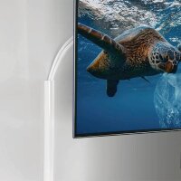 hama halbrund Alu Kabelkanal 110,0 cm weiß
