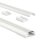 hama halbrund Alu Kabelkanal 110,0 cm weiß