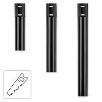 hama halbrund Alu Kabelkanal 110,0 cm schwarz