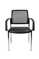Topstar Besucherstühle BtoB 10 BB290A S10 schwarz Stoff, 2 St.