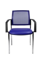 Topstar Besucherstühle BtoB 10 BB290A S18 royalblau Stoff, 2 St.