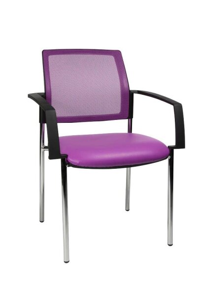 Topstar Besucherstühle BtoB 10 BB290A S07 lila Stoff, 2 St.
