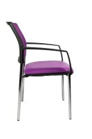 Topstar Besucherstühle BtoB 10 BB290A S07 lila Stoff, 2 St.
