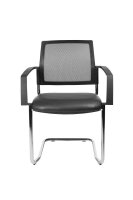 Topstar Besucherstühle BtoB 20 BB490A S10 schwarz Stoff, 2 St.