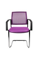 Topstar Besucherstühle BtoB 20 BB490A S07 lila Stoff, 2 St.