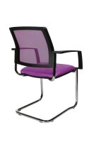 Topstar Besucherstühle BtoB 20 BB490A S07 lila Stoff, 2 St.