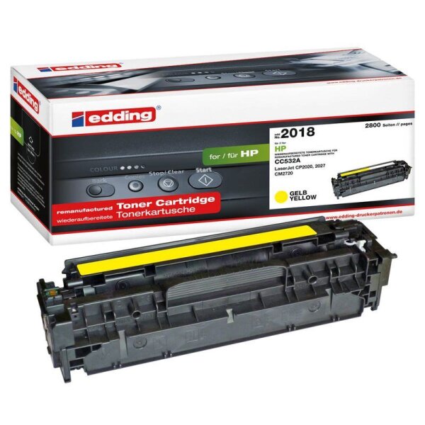 edding EDD-2018  gelb Toner kompatibel zu HP 304A (CC532A)