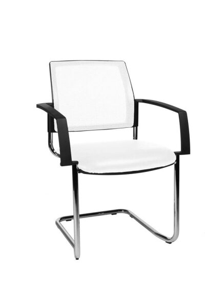 Topstar Besucherstühle BtoB 20 BB490A S03 weiß Stoff, 2 St.