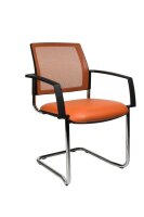 2 Topstar Besucherstühle BtoB 20 BB490A S14 orange...