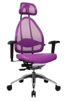 Topstar Bürostuhl Open Art, J1900S07 Stoff lila, Gestell alu
