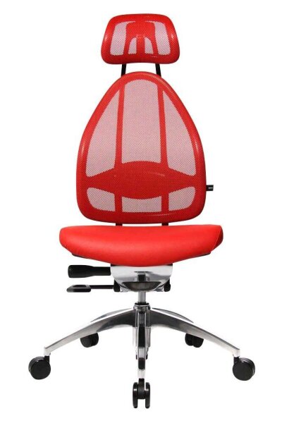 Topstar Bürostuhl Open Art, J1900S01 Stoff rot, Gestell alu