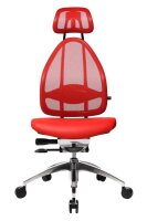 Topstar Bürostuhl Open Art, J1900S01 Stoff rot, Gestell alu