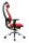 Topstar Bürostuhl Open Art, J1900S01 Stoff rot, Gestell alu