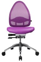 Topstar Bürostuhl Open Base, J4900S07 Stoff lila, Gestell alu