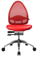 Topstar Bürostuhl Open Base, J4900S01 Stoff rot, Gestell alu