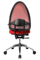 Topstar Bürostuhl Open Base, J4900S01 Stoff rot, Gestell alu
