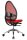 Topstar Bürostuhl Open Base, J4900S01 Stoff rot, Gestell alu
