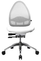 Topstar Bürostuhl Open Base, J4900S03 Stoff weiß, Gestell alu