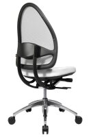 Topstar Bürostuhl Open Base, J4900S03 Stoff weiß, Gestell alu