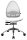 Topstar Bürostuhl Open Base, J4900S03 Stoff weiß, Gestell alu