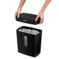 Fellowes Powershred P-42C Aktenvernichter mit Partikelschnitt P-4, 4 x 34 mm, bis 8 Blatt, schwarz