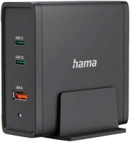 hama USB-Ladestation schwarz, Kabellänge: 1,2 m, 140...