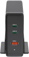 hama USB-Ladestation schwarz, Kabellänge: 1,2 m, 140 Watt
