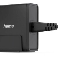 hama USB-Ladestation schwarz, Kabellänge: 1,2 m, 140 Watt