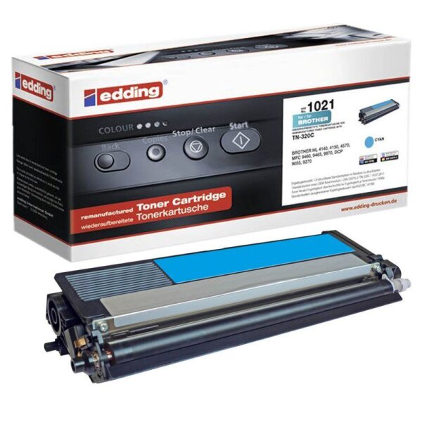 edding EDD-1021  cyan Toner kompatibel zu brother TN-320C