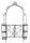Garden Pleasure Rankbogen mit Tor LAKI Metall schwarz Bogen 156,0 x 29,0 x 233,0 cm, 1 St.