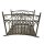 Garden Pleasure Teichbrücke YASUR Metall dunkelbraun gebogen 136,0 x 80,0 x 91,0 cm, 1 St.