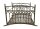 Garden Pleasure Teichbrücke YASUR Metall dunkelbraun gebogen 136,0 x 80,0 x 91,0 cm, 1 St.