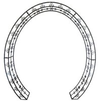 Garden Pleasure Rankgitter LAMOS Metall schwarz oval...