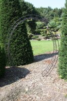 Garden Pleasure Rankgitter LAMOS Metall schwarz oval 200,0 x 38,0 x 220,0 cm, 1 St.
