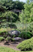 Garden Pleasure Rankbogen mit Tor MAYON Metall braun...